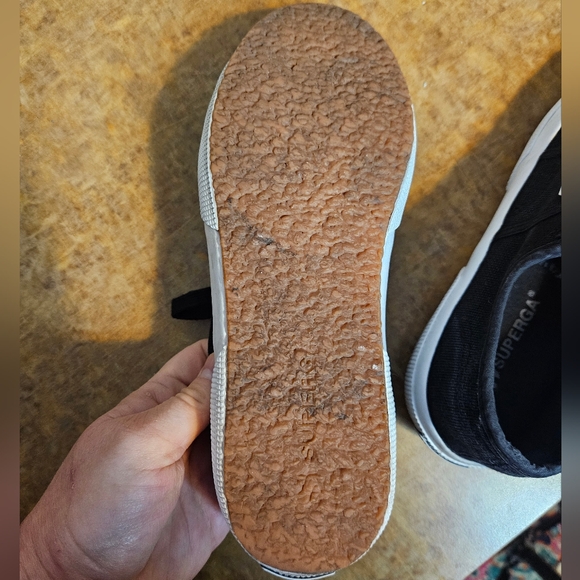 Superga Cotu Classic Sneakers Platform Cotron Canvas Black and White - Picture 8 of 11